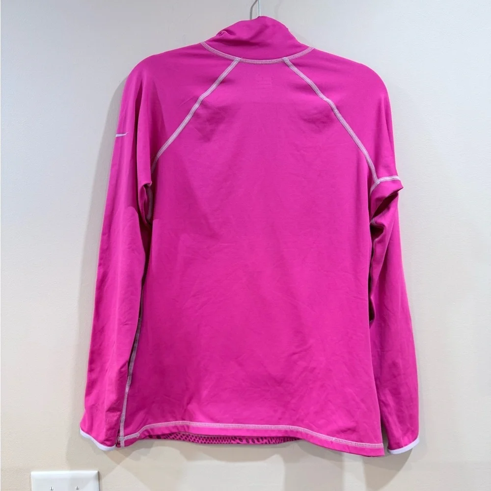 🔥Nike Pink Women’s Quarter-Zip Pullover Size L EC🔥